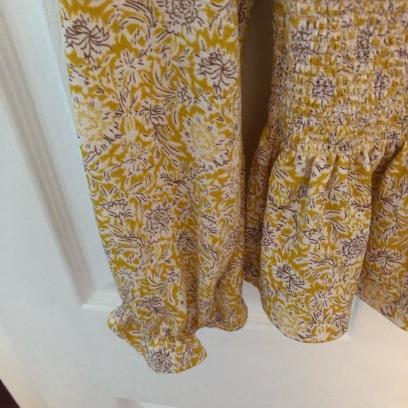 Melloday BOHO ruffled V neck bouncy blouse medium - Picture 13 of 14